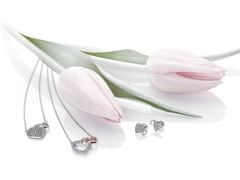 Hot Diamonds Srebrna ogrlica s pravim diamantom Flora DP732