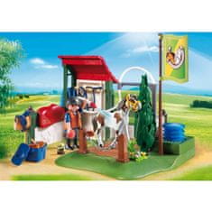 Playmobil Škatla za pranje konj , Jahališče, 40 kosov
