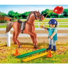 Playmobil konjski terapevt, Jahalno dvorišče, 5 kosov