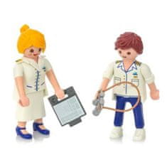 Playmobil Duo Pack Stewardess in Officer , Prazniki, 5 kosov