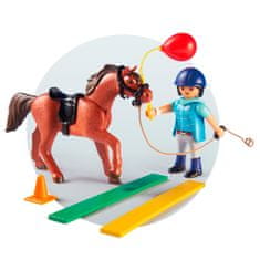 Playmobil konjski terapevt, Jahalno dvorišče, 5 kosov