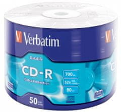 Verbatim CD-R zgoščenke, 700 MB, 52×, 80 min, 50 kosov