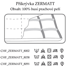 Ch. Fischbacher Prešite odeje ZERMATT 200 x 220 cm v svileni paisley, celo leto