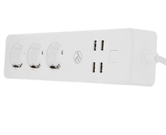 Tellur Wi-Fi pametna razdelilna letev, 3x 220, 4x USB, 2200 W, 10 A - odprta embalaža