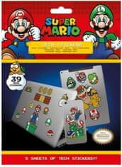 Pyramid Super Mario (Mushroom Kingdom) komplet nalepk, 39 kosov