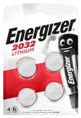 Energizer Lithium baterija CR2032, 4 kosi