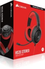 Corsair HS35 Stereo slušalke, rdeče (CA-9011198-EU)