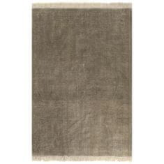 Vidaxl Kilim preproga iz bombaža 120x180 cm taupe