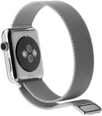 Jekleni milanski poteg za Apple Watch - Srebrni 38/40/41 mm