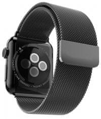 Jeklena milanska napetost za Apple Watch - Črna 42/44/45/49 mm