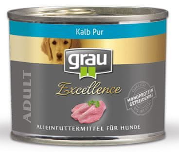 Grau Excellence psi, teletina, brez žit, 6x 200 g