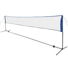 Vidaxl Mreža za badminton s perjanicami 600x155 cm