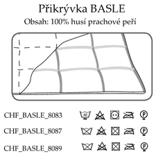 Ch. Fischbacher Prešite odeja BASEL 240 x 200 cm iz gladke svile