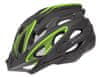 Biker kolesarska čelada, črno-zelena, S/M