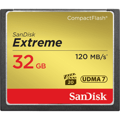 SanDisk Pomnilniška kartica Extreme CF 32 GB 120 MB/s pisanje 85 MB/s UDMA7