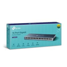 TP-Link stikalo 16-priključkov GbE RJ45, namizno jekleno ohišje