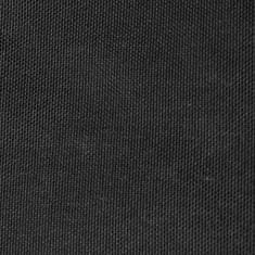 Greatstore Senčno jadro oksford tekstil kvadratno 2x2 m antracitno