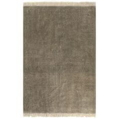 Vidaxl Kilim preproga iz bombaža 160x230 cm taupe