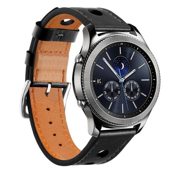 BStrap Leather Italy pašček za Samsung Gear S3, black