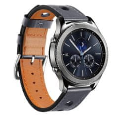 BStrap Leather Italy pašček za Samsung Gear S3, dark gray