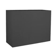 shumee EDA PLASTIQUE Škatla za rože Muret Loft Graphit - 46 L - 78,5 x 29,5 x 60 cm - antracitno siva