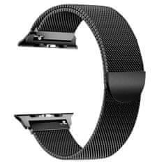 BStrap Milanese pašček za Apple Watch 38/40/41mm, Black