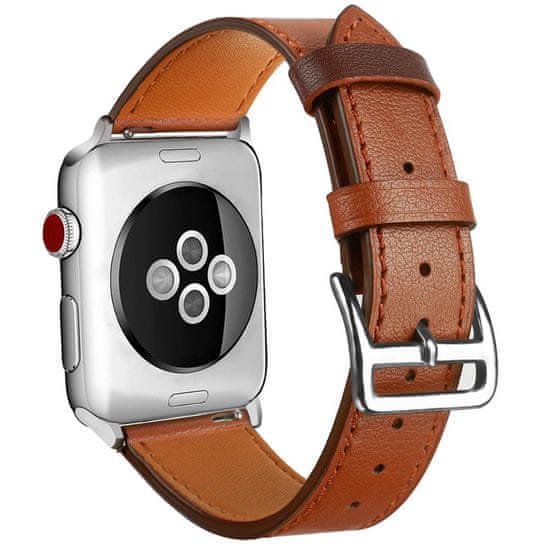 BStrap Leather Rome pašček za Apple Watch 38/40/41mm, Brown