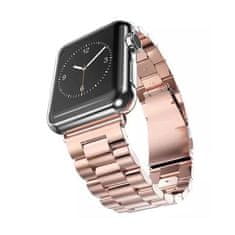 BStrap Stainless Steel Boston pašček za Apple Watch 38/40/41mm, Rose Gold