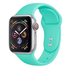 BStrap Soft Silicone pašček za Apple Watch 38/40/41mm, Mint Green