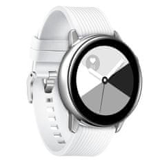 BStrap Silicone Line (Small) pašček za Samsung Galaxy Watch Active 2 40/44mm, white