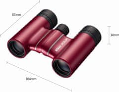 Nikon daljnogled 8×21 T02 Aculon Red (BAA860WF), rdeč