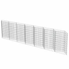 Vidaxl Gabion stena iz pocinkanega jekla 450x30x100 cm