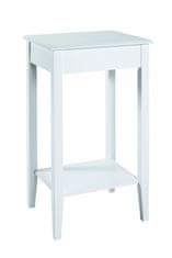 Mørtens Furniture Predalčna mizica Ross, 76 cm, bela