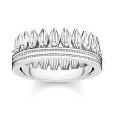 Thomas Sabo Prstan "Pusti krono" , TR2282-051-14-54, Sterling Silver, 925 Sterling srebro, cirkonij bel