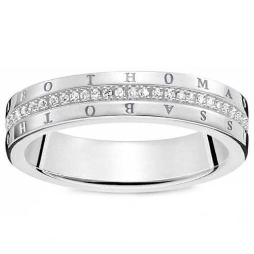 Thomas Sabo Prstan "Classic white" , D_TR0026-725-14-54, Sterling Silver, 925 Sterling srebro, bel diamant