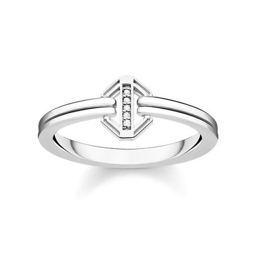 Thomas Sabo "Vintage" prstan, D_TR0036-725-14-52, Sterling Silver, 925 Sterling srebro, bel diamant