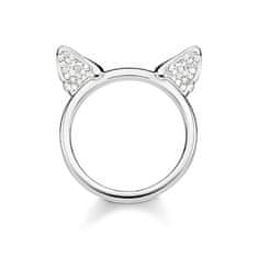 Thomas Sabo Prstan "Mačja ušesa" , TR2259-051-14-52, Sterling Silver, 925 Sterling srebro, cirkonij bel