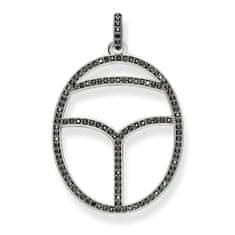 Thomas Sabo Obesek "Črni zarez" , PE742-643-11, Sterling Silver, 925 Sterling srebro, porjavelo, cirkonij črno