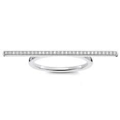 Thomas Sabo Prstan , D_TR0027-725-14-54, Sterling Silver, 925 Sterling srebro, bel diamant