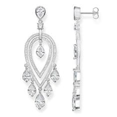 Thomas Sabo Uhani "Beli kamni" , H2030-051-14, Sterling Silver, 925 Sterling srebro, cirkonij bel