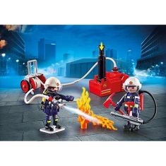 Playmobil Gasilci z vodno črpalko , Gasilci, 40 kosov