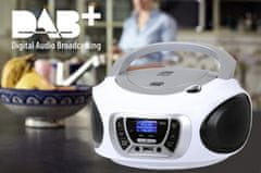 Trevi CMP 510 Boombox, DAB/DAB+, CD predvajalnik, USB, MP3, bel