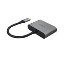 Akasa USB Type-C 2-v-1 adapter iz USB C na HDMI in VGA - kot nov