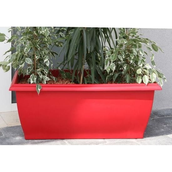 shumee RIVIERA Jardiniere Evolution - 80 x 40 x V 32 cm - 64 L - rdeča