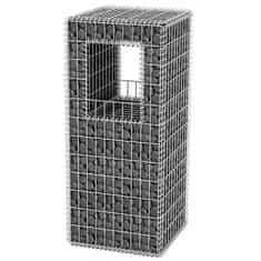 Vidaxl Gabion stebriček / korito za rastline jeklo 50x50x120 cm