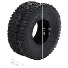 Greatstore Pnevmatike za samokolnico 2 kosa 15x6,00-6 4PR guma