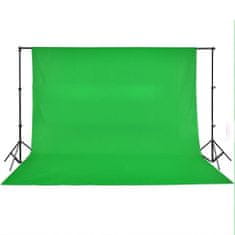 Vidaxl Ozadje iz bombaža zeleno 500 x 300 cm Chroma Key