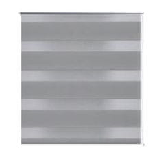 Vidaxl Črtasti Zebra Rolo / Senčilo velikost 50 x 100 cm Siva barva