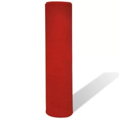 Vidaxl Rdeča Preproga 1 x 5 m Izjemno Težka 400 g/m2