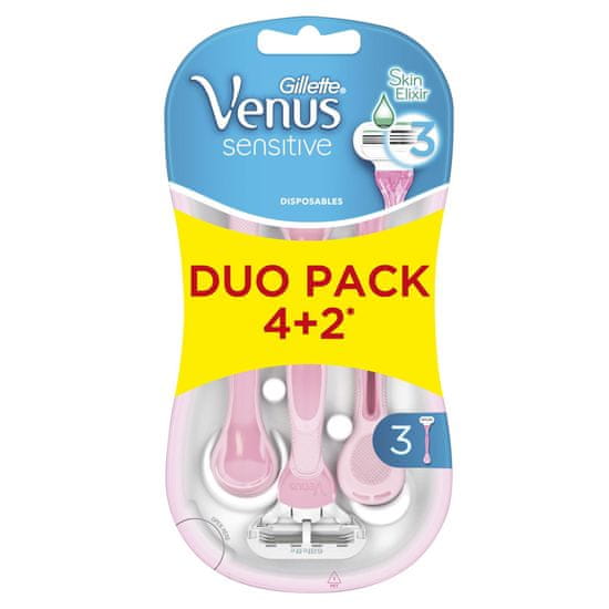 Gillette Venus Sensitive Smooth britvica za enkratno uporabo, 6 kosi